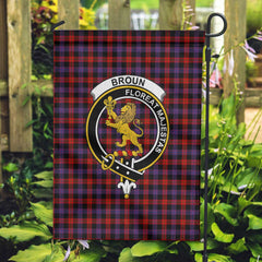 Clan Broun Tartan Garden Flag Crest And Plaid Basic Style