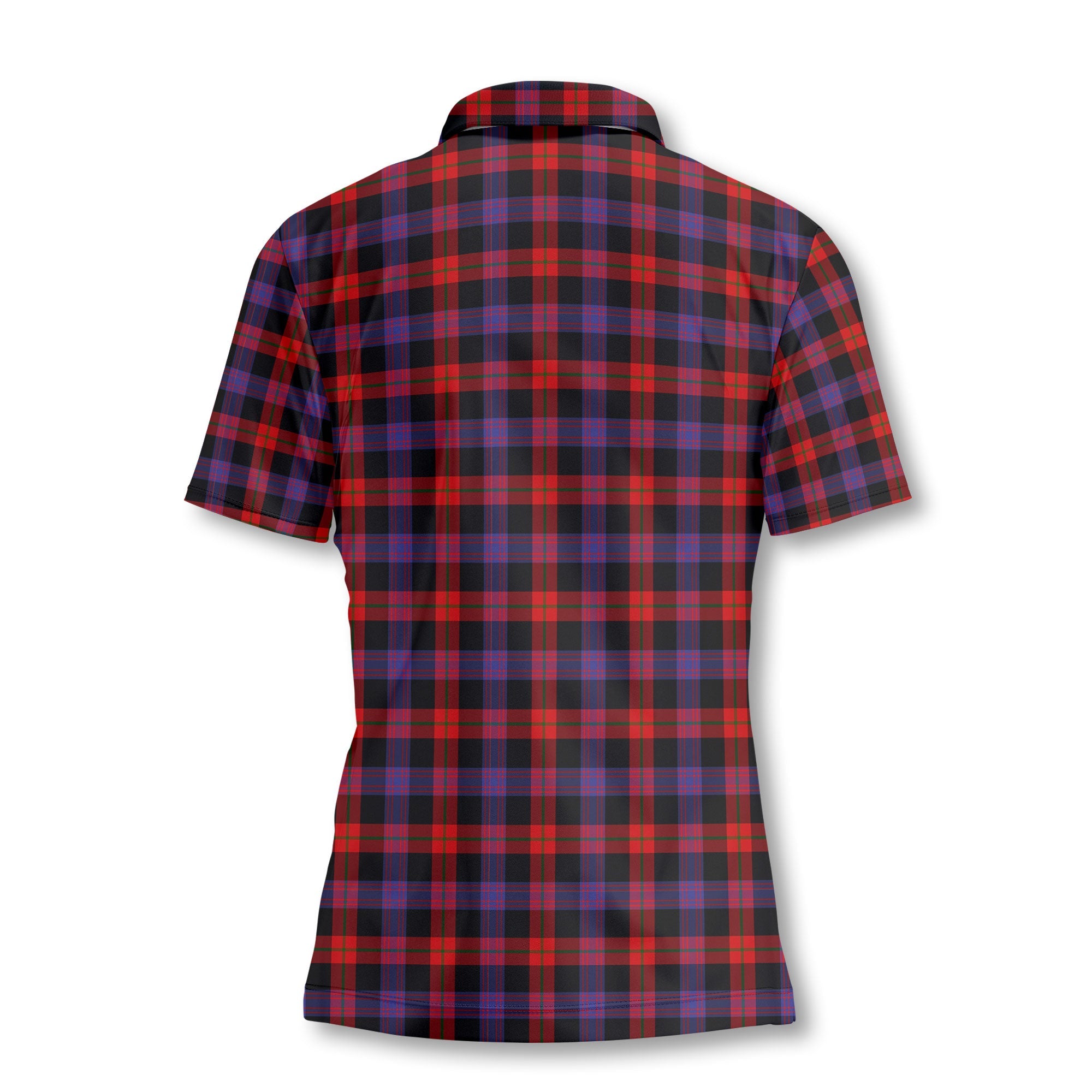 Clan Broun Tartan Women Polo Shirt Crest And Plaid Basic Style