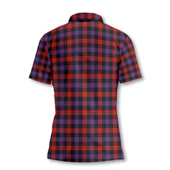 Clan Broun Tartan Women Polo Shirt Crest And Plaid Basic Style