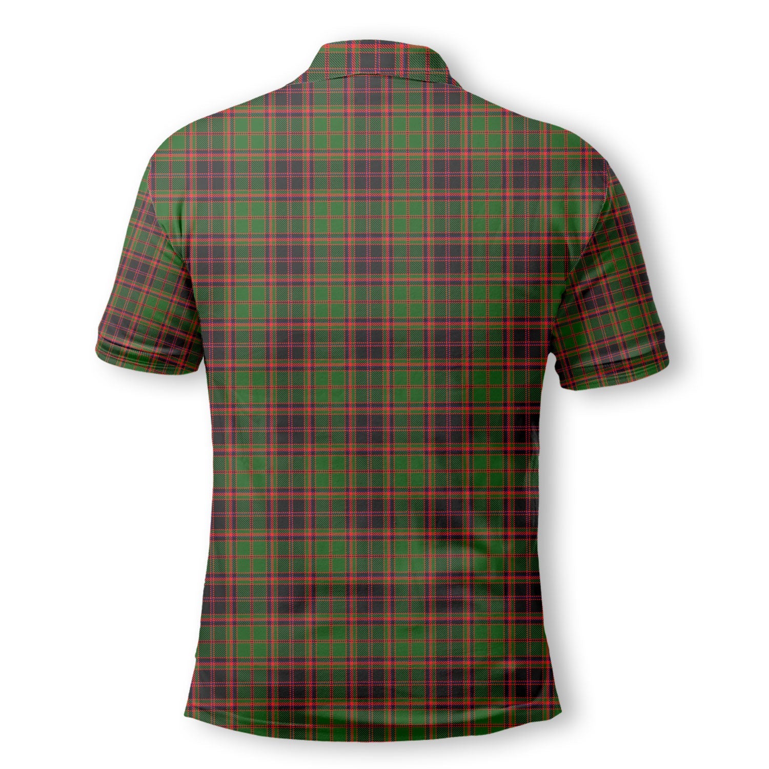 Clan Buchan Tartan Men Polo Shirt Crest And Plaid Basic Style