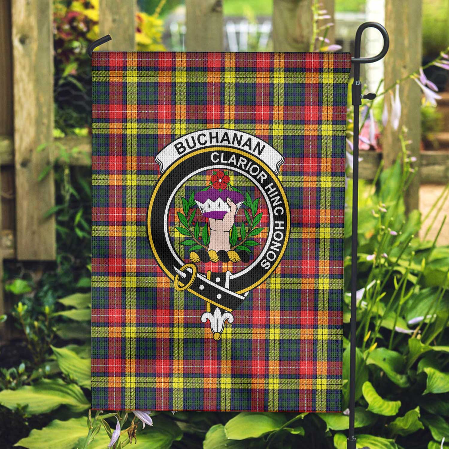 Clan Buchanan Tartan Garden Flag Crest And Plaid Basic Style