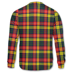 Clan Buchanan Tartan Men Sweatshirt Crest And Plaid Basic Style