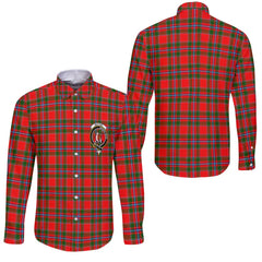Clan Butter Tartan Long Sleeve Button Shirt Crest And Plaid Basic Style