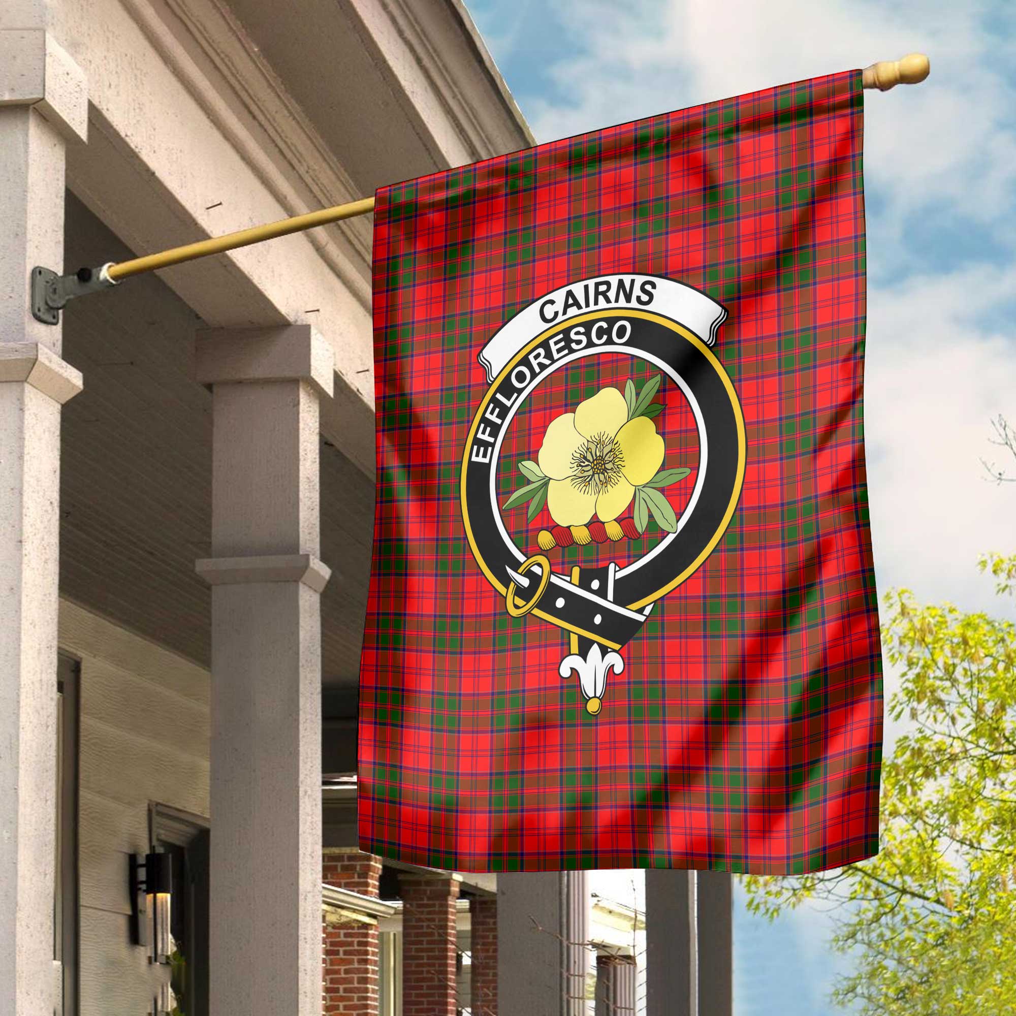 Clan Cairns Tartan Garden Flag Crest And Plaid Basic Style