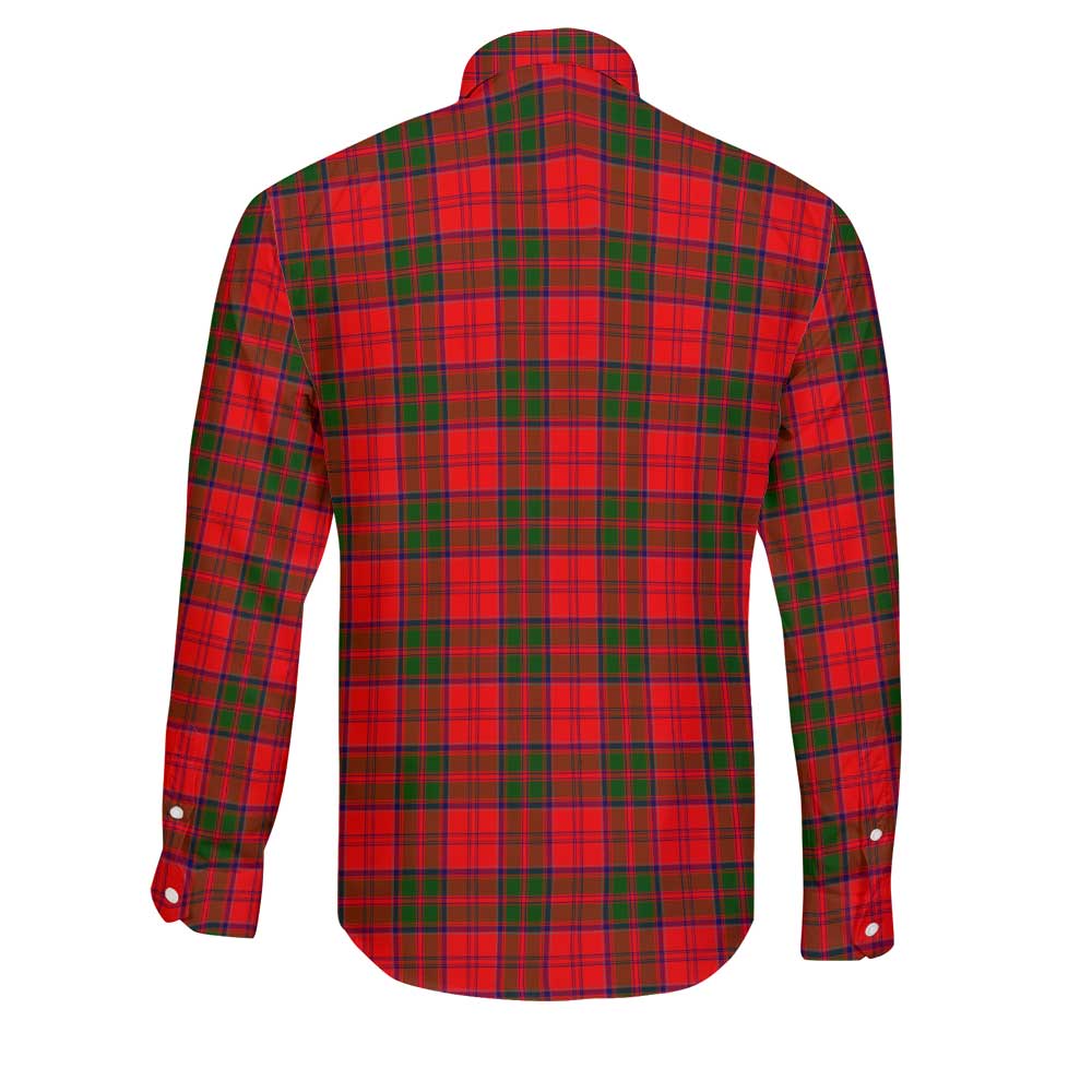 Clan Cairns Tartan Long Sleeve Button Shirt Crest And Plaid Basic Style