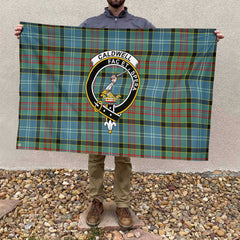 Clan Caldwell Tartan Flag Crest And Plaid Basic Style