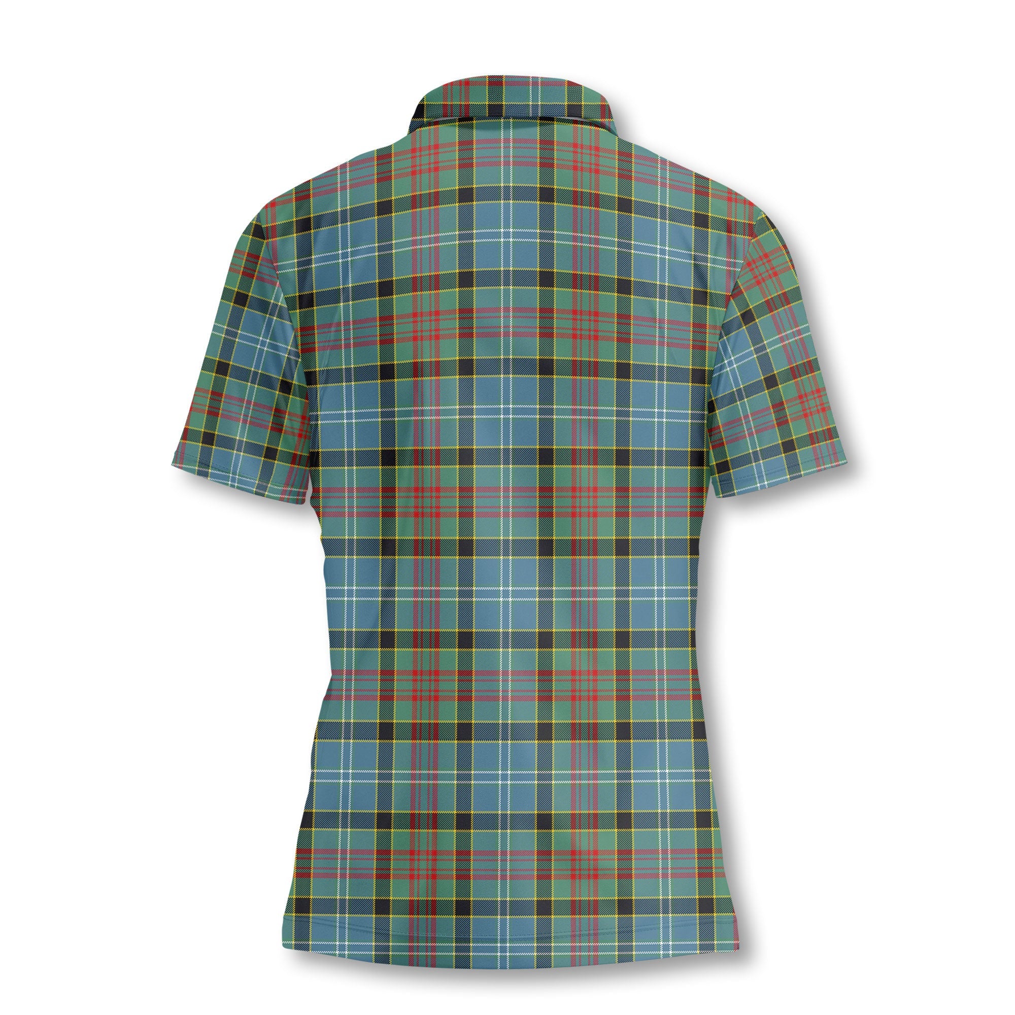 Clan Caldwell Tartan Women Polo Shirt Crest And Plaid Basic Style