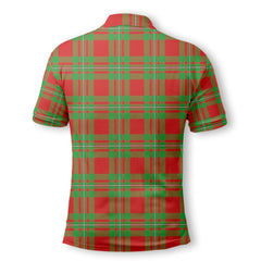 Clan Callander Tartan Golf Men Polo Shirt Crest And Plaid Basic Style