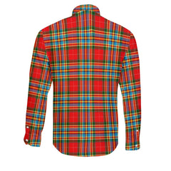 Clan Chattan Tartan Long Sleeve Button Shirt Crest And Plaid Basic Style
