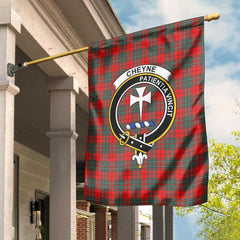 Clan Cheyne Tartan Garden Flag Crest And Plaid Basic Style