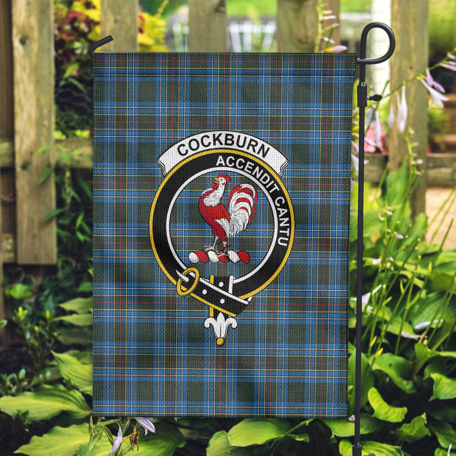 Clan Cockburn Tartan Garden Flag Crest And Plaid Basic Style