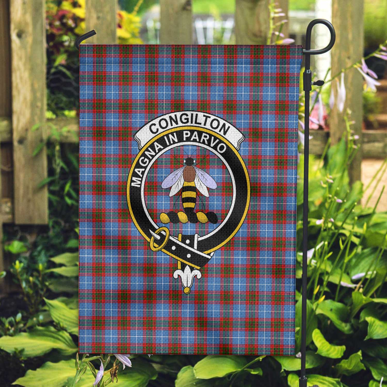 Clan Congilton Tartan Garden Flag Crest And Plaid Basic Style