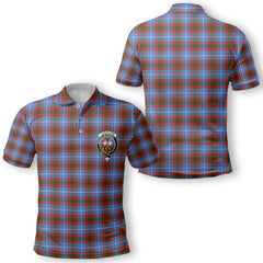 Clan Congilton Tartan Men Polo Shirt Crest And Plaid Basic Style