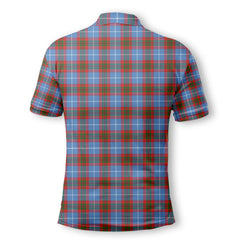 Clan Congilton Tartan Men Polo Shirt Crest And Plaid Basic Style