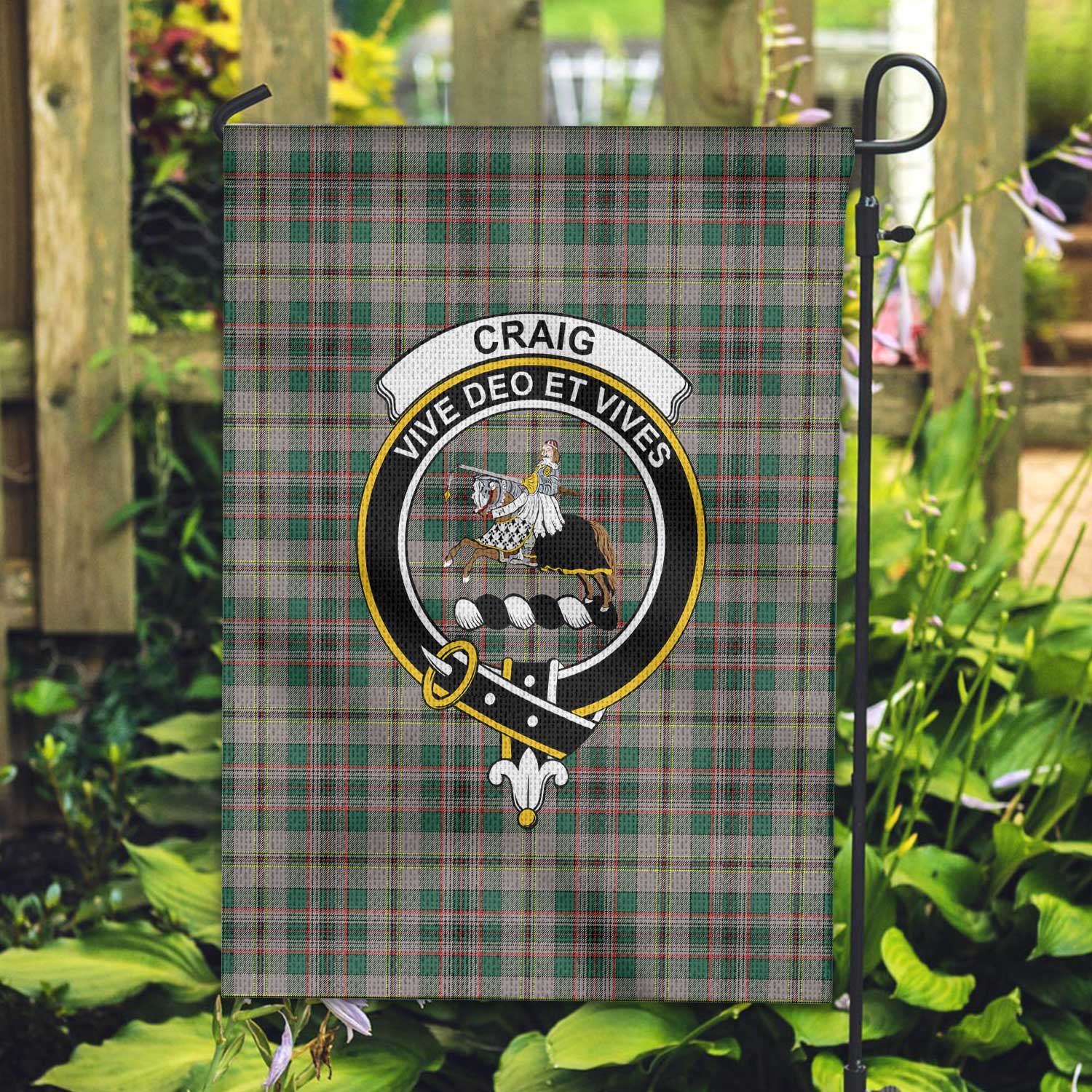 Clan Craig Tartan Garden Flag Crest And Plaid Basic Style