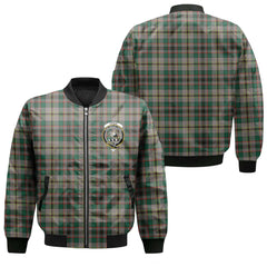 Clan Craig Tartan Women Bomber Jacket Crest And Plaid Basic Style