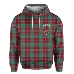 Clan Crawford Tartan Women Hoodie Crest And Plaid Basic Style