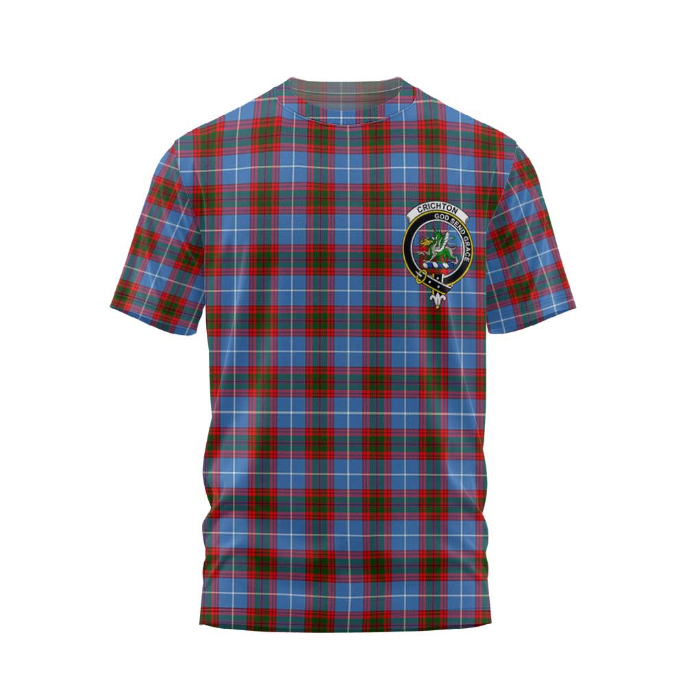 Clan Crichton Tartan Women T Shirt Crest And Plaid Basic Style