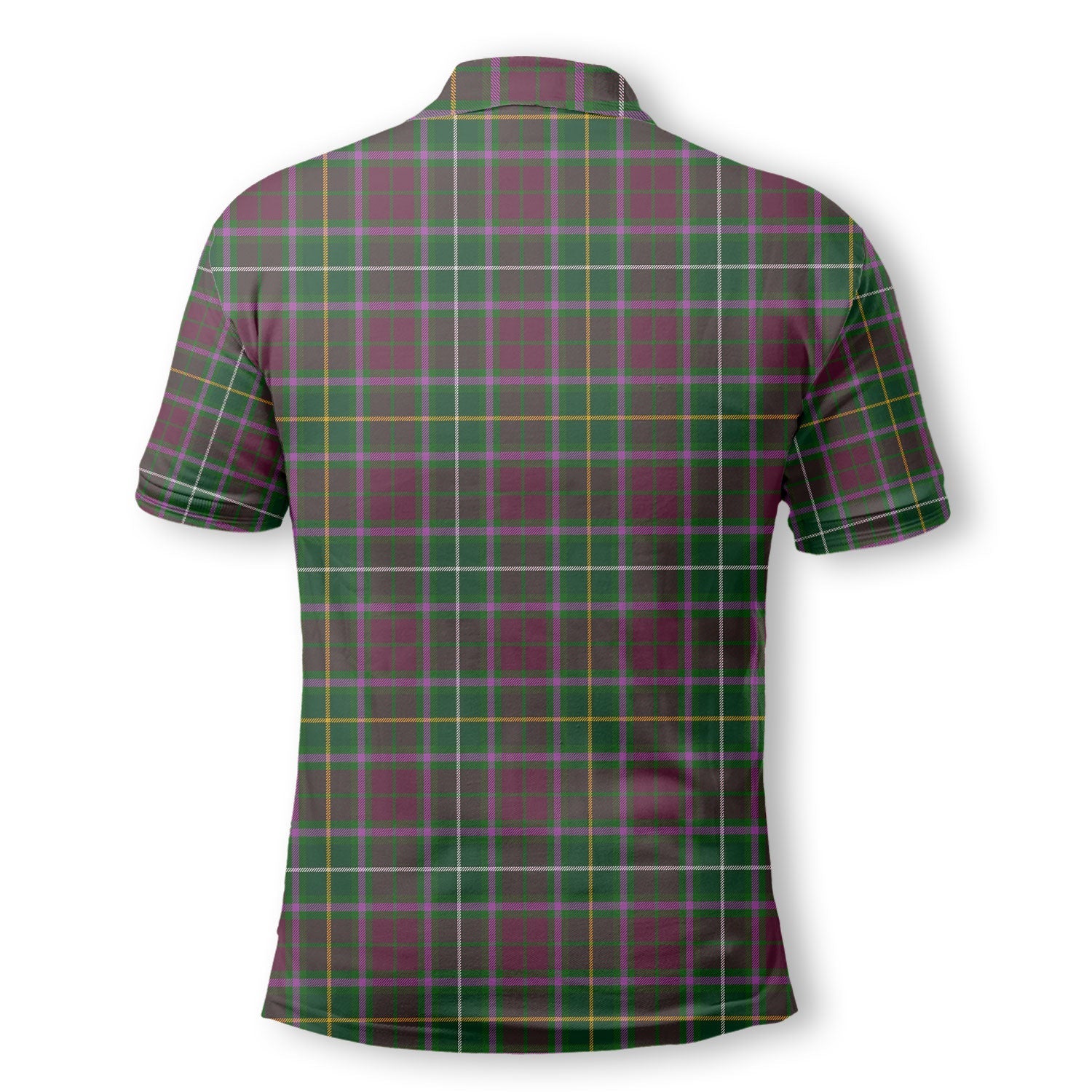 Clan Crosbie Tartan Golf Men Polo Shirt Crest And Plaid Basic Style