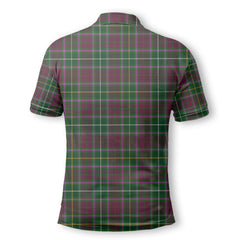 Clan Crosbie Tartan Golf Men Polo Shirt Crest And Plaid Basic Style