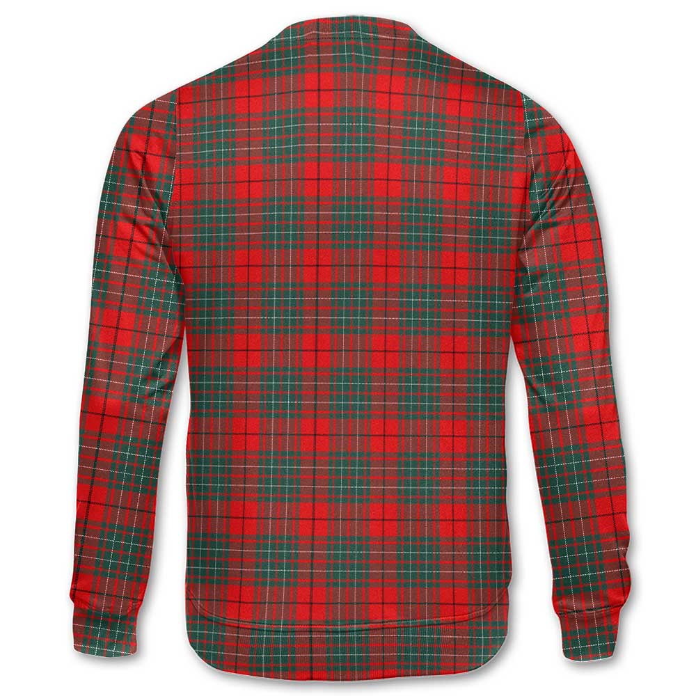 Clan Cumming Tartan Men Sweatshirt Crest And Plaid Basic Style