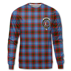 Clan Dalmahoy Tartan Men Sweatshirt Crest And Plaid Basic Style