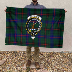 Clan Davidson Tartan Flag Crest And Plaid Basic Style
