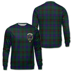 Clan Davidson Tartan Men Sweatshirt Crest And Plaid Basic Style