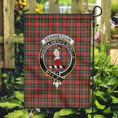 Clan Dennistoun Tartan Garden Flag Crest And Plaid Basic Style