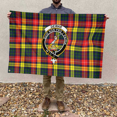Clan Dewar Tartan Flag Crest And Plaid Basic Style