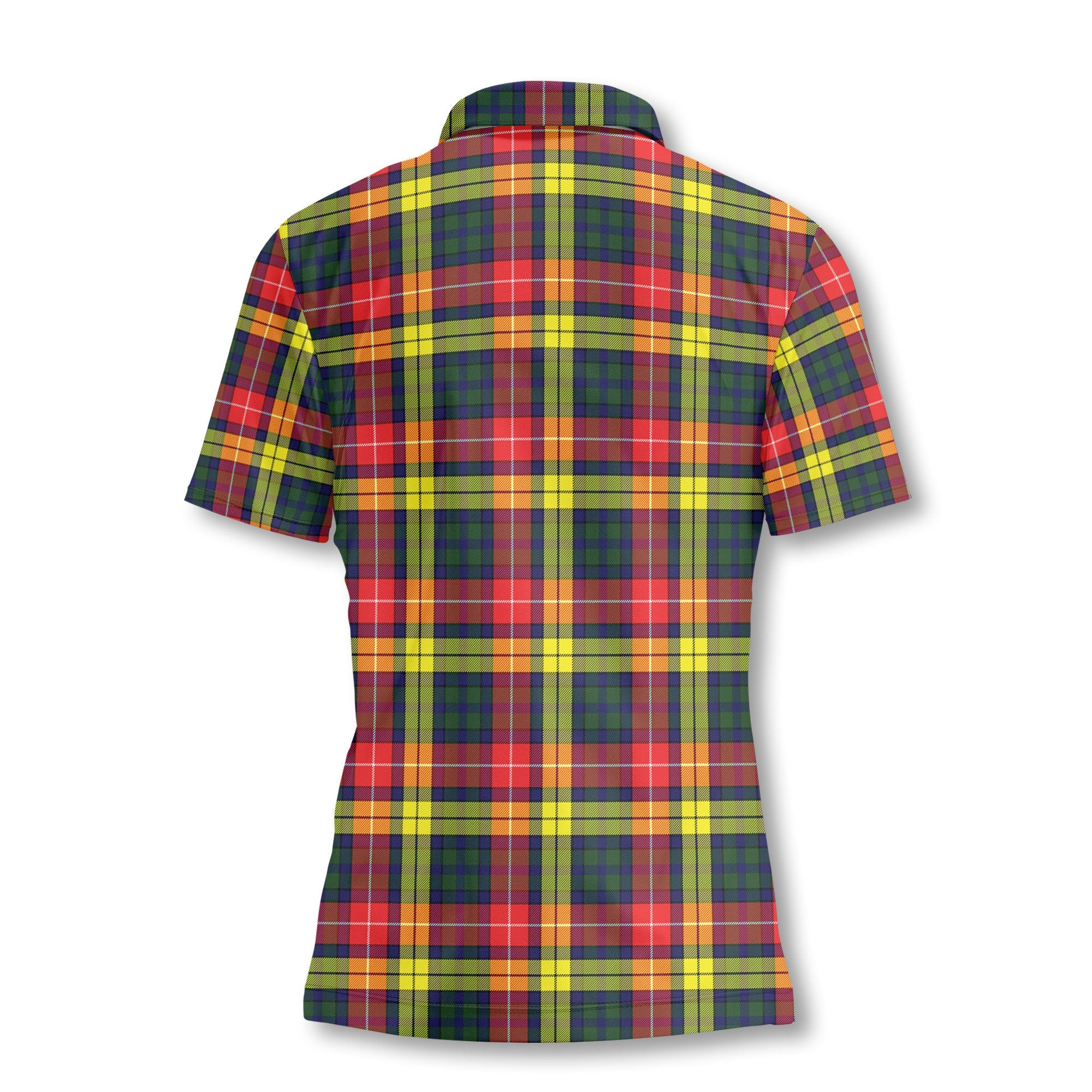 Clan Dewar Tartan Women Polo Shirt Crest And Plaid Basic Style