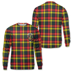 Clan Dewar Tartan Women Sweatshirt Crest And Plaid Basic Style