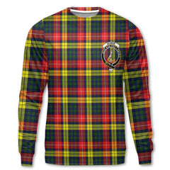 Clan Dewar Tartan Women Sweatshirt Crest And Plaid Basic Style