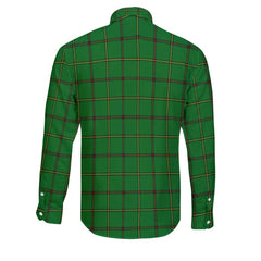Clan Don Tartan Long Sleeve Button Shirt Crest And Plaid Basic Style