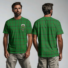 Clan Don Tartan Men T Shirt Crest And Plaid Basic Style