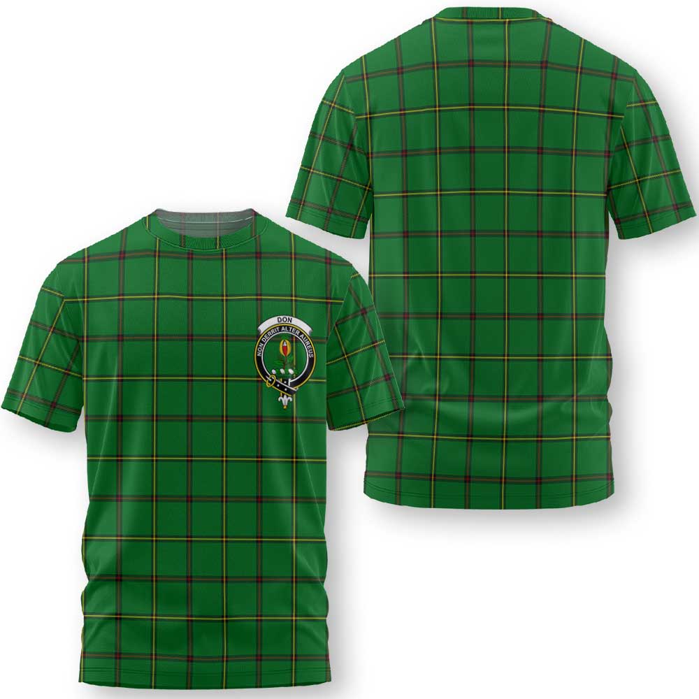 Clan Don Tartan Men T Shirt Crest And Plaid Basic Style
