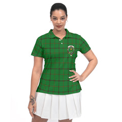 Clan Don Tartan Women Polo Shirt Crest And Plaid Basic Style