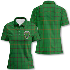Clan Don Tartan Women Polo Shirt Crest And Plaid Basic Style