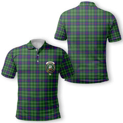 Clan Duncan Tartan Golf Men Polo Shirt Crest And Plaid Basic Style