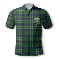 Clan Duncan Tartan Golf Men Polo Shirt Crest And Plaid Basic Style