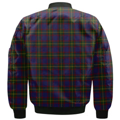 Clan Durie Tartan Women Bomber Jacket Crest And Plaid Basic Style