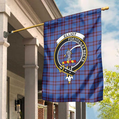 Clan Elliot Tartan Garden Flag Crest And Plaid Basic Style