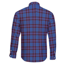 Clan Elliot Tartan Long Sleeve Button Shirt Crest And Plaid Basic Style