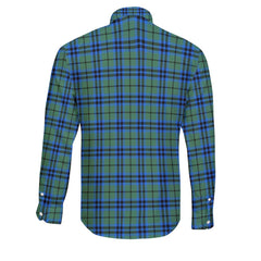 Clan Falconer Tartan Long Sleeve Button Shirt Crest And Plaid Basic Style