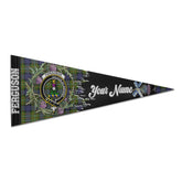 Clan Ferguson Tartan Felt Pennant Crest And Plaid Basic Style