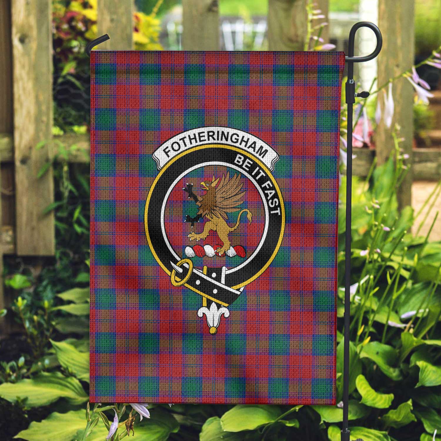 Clan Fotheringham Tartan Garden Flag Crest And Plaid Basic Style