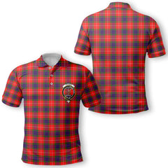 Clan Fraser Of Lovat Tartan Golf Men Polo Shirt Crest And Plaid Basic Style