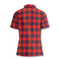 Clan Fraser Of Lovat Of Lovat Tartan Women Polo Shirt Crest And Plaid Basic Style