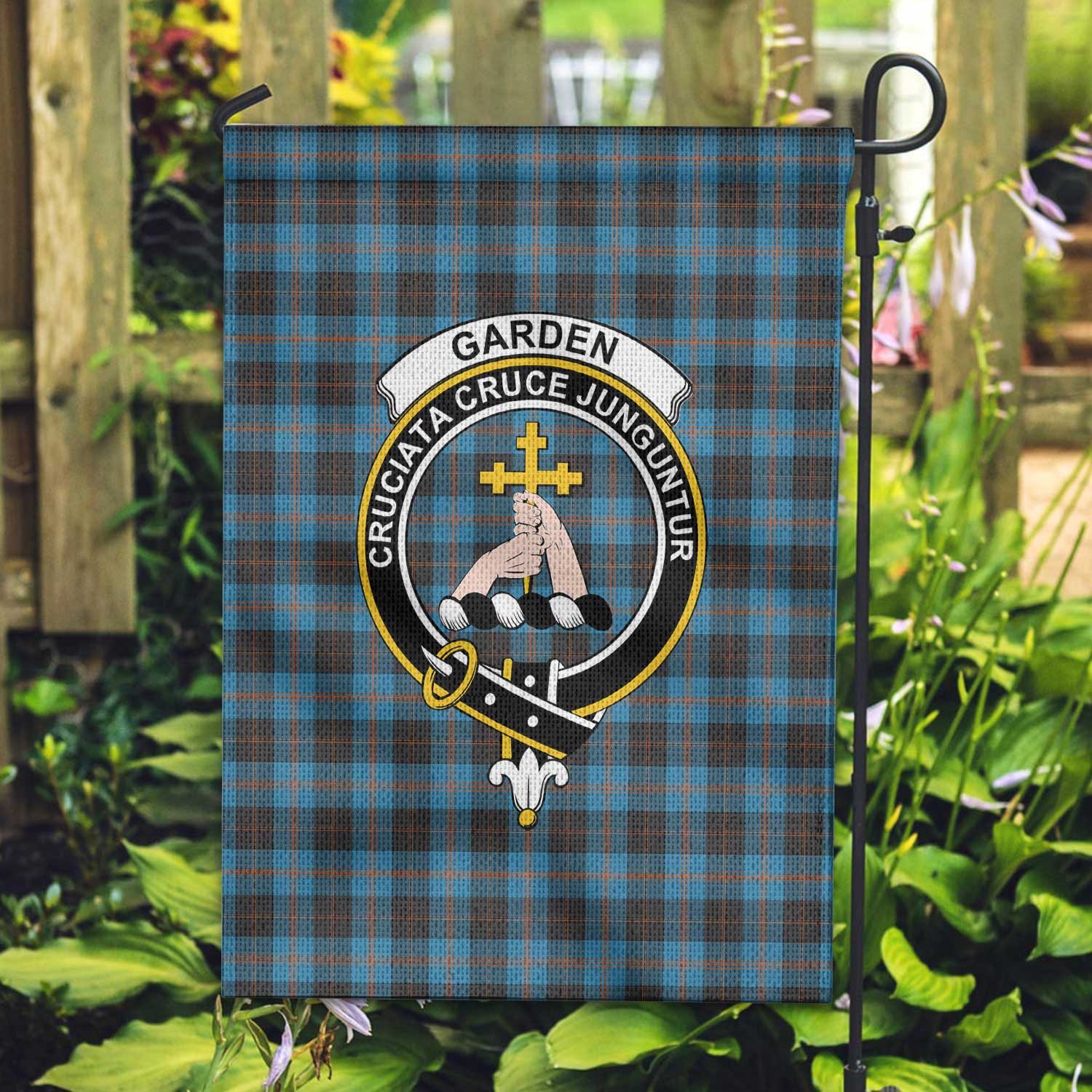 Clan Garden Tartan Garden Flag Crest And Plaid Basic Style