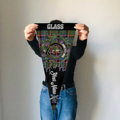 Clan Glass Tartan Felt Pennant Crest And Plaid Basic Style
